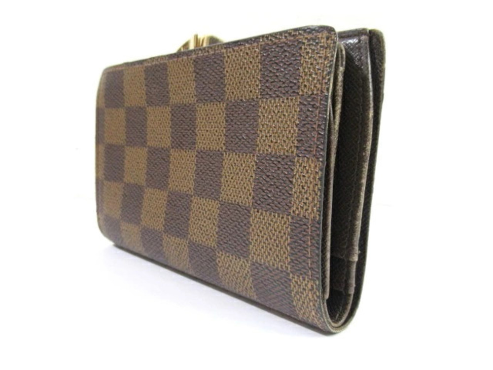 Louis Vuitton Accessories Viennois Clasp Portefeuille Wallet Damier Brown